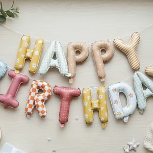 Foil Numbers and Letters at a La Folie kids birthday party in Dubai