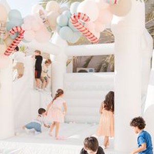Inflatable Guardian at a La Folie kids birthday party in Dubai