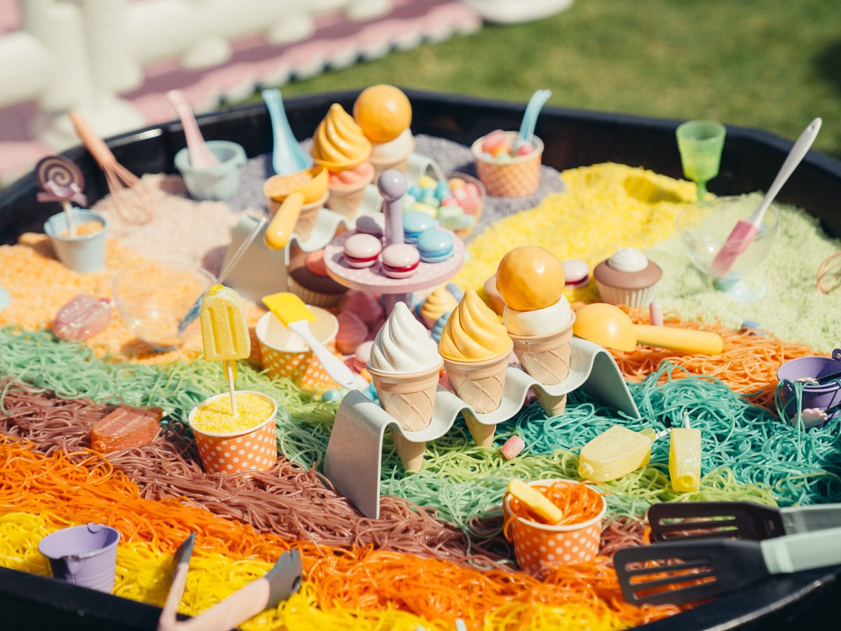 Sensory Corner with Assistant at a La Folie kids birthday party in Dubai