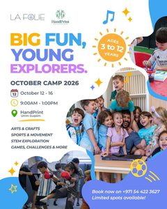 La Folie x HandPrint October camp flyer